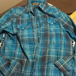 Blue Western Shirt